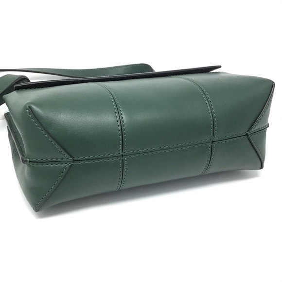 NWOT Tory Burch Block T Leather Crossbody Bag Green - Picture 12 of 17
